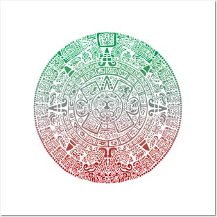 Mexican Calendar - Calendario Azteca Posters and Art